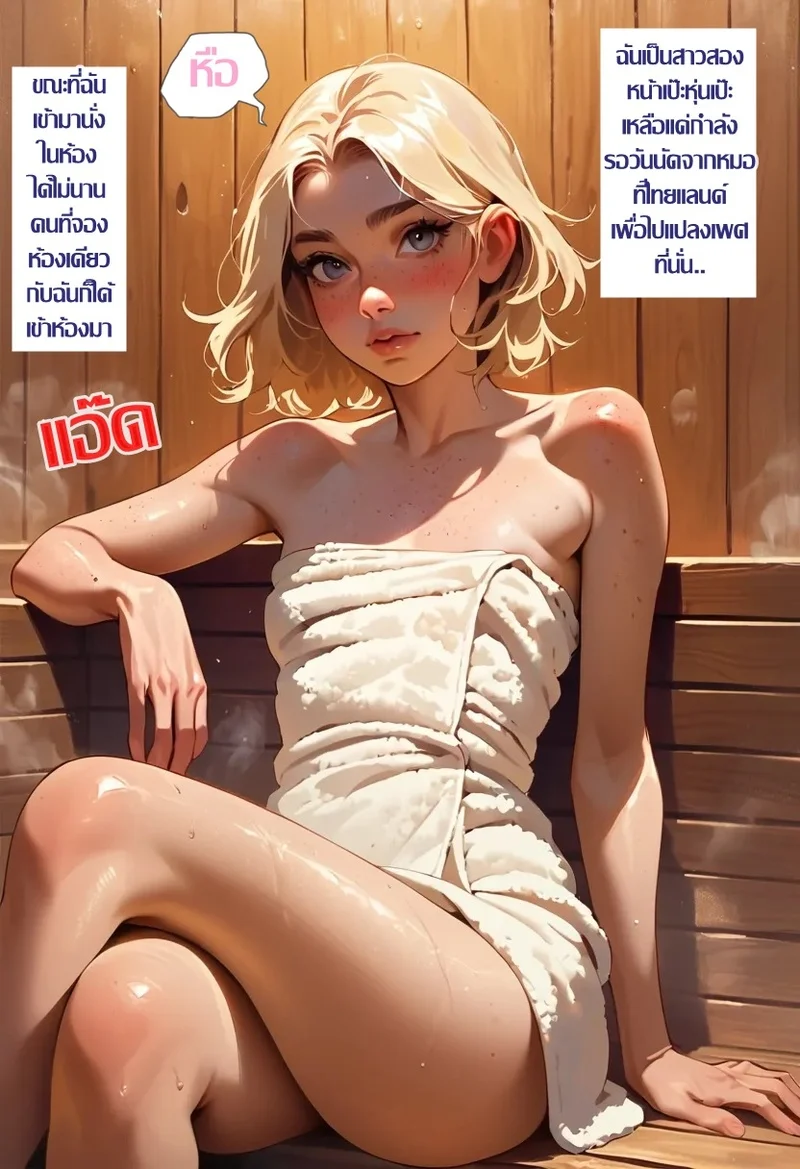 โดจิน สาวดุ้นกับลุงขี้เมา ณ ห้องซาวน่า แปลไทย